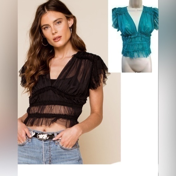 FREE PEOPLE Making Me Smile Womens Top - Picture 2 of 11